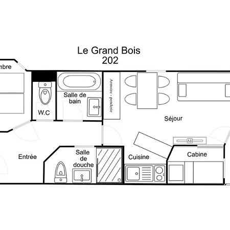 Confortable 2 Pieces + Cabine, Animaux Admis, Skis Aux Pieds - Fr-1-182a-11 Διαμέρισμα