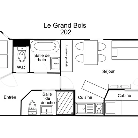 Lejlighed Confortable 2 Pieces + Cabine, Animaux Admis, Skis Aux Pieds - Fr-1-182a-11 Courchevel